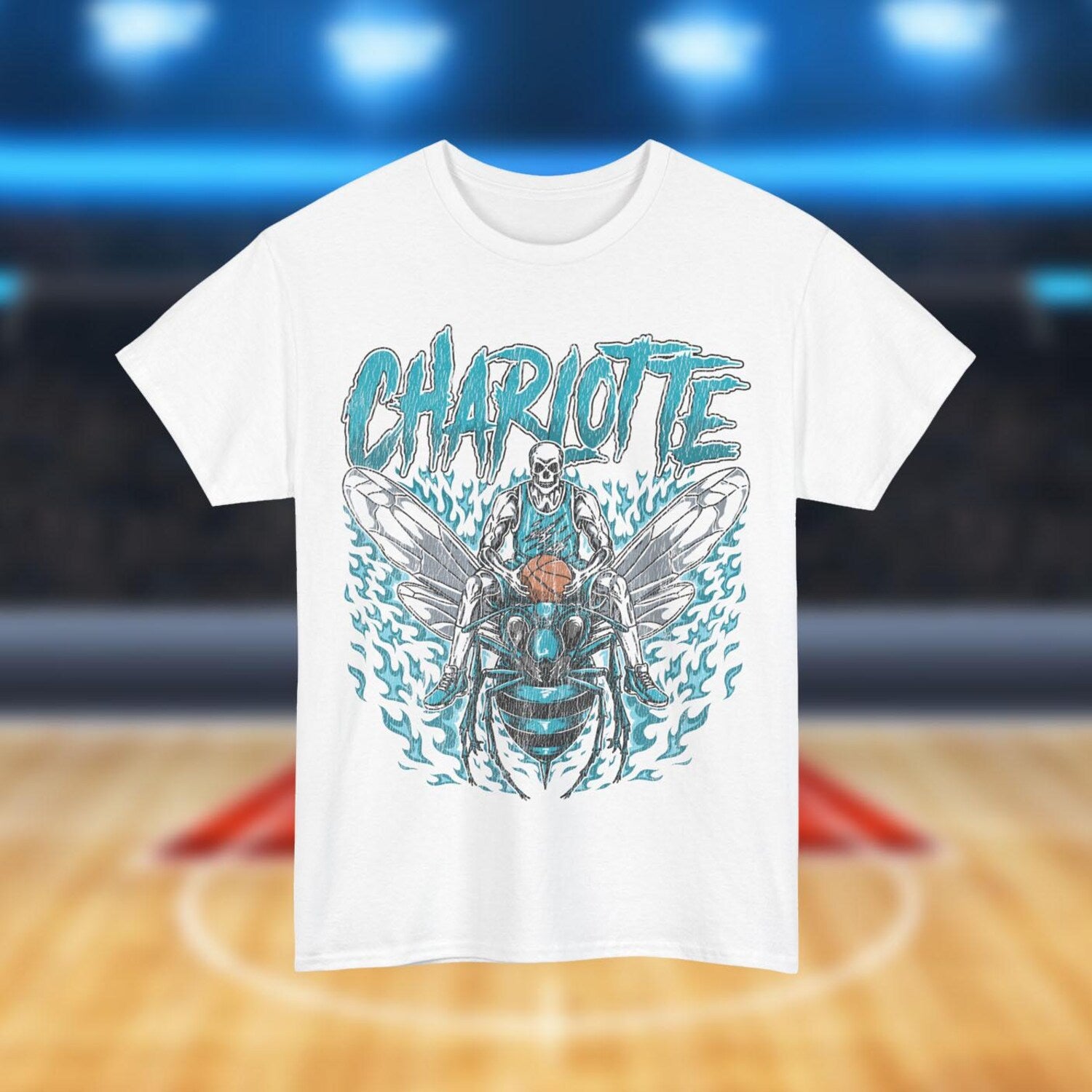 Charlotte Basketball, Hornets, Graphic Tees, Skeleton Shirt, Merch Tee, Gift Shirt, Bootleg Shirt, Vintage Shirt, NBA Shirt