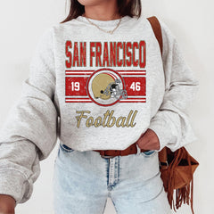 Vintage San Francisco Sweatshirt For Him, San Francisco Football Gift, Retro San Francisco Football Sweater, San Francisco Crewneck for Her