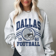 Dallas Football Sweater, Dallas Football Gift For Him, Dallas Football Retro Sweatshirt, Vintage Dallas Gift, Dallas Football Men's Crewneck
