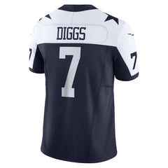 A navy blue and white football jersey with the name 'DIGGS' and the number 7 printed on the back.