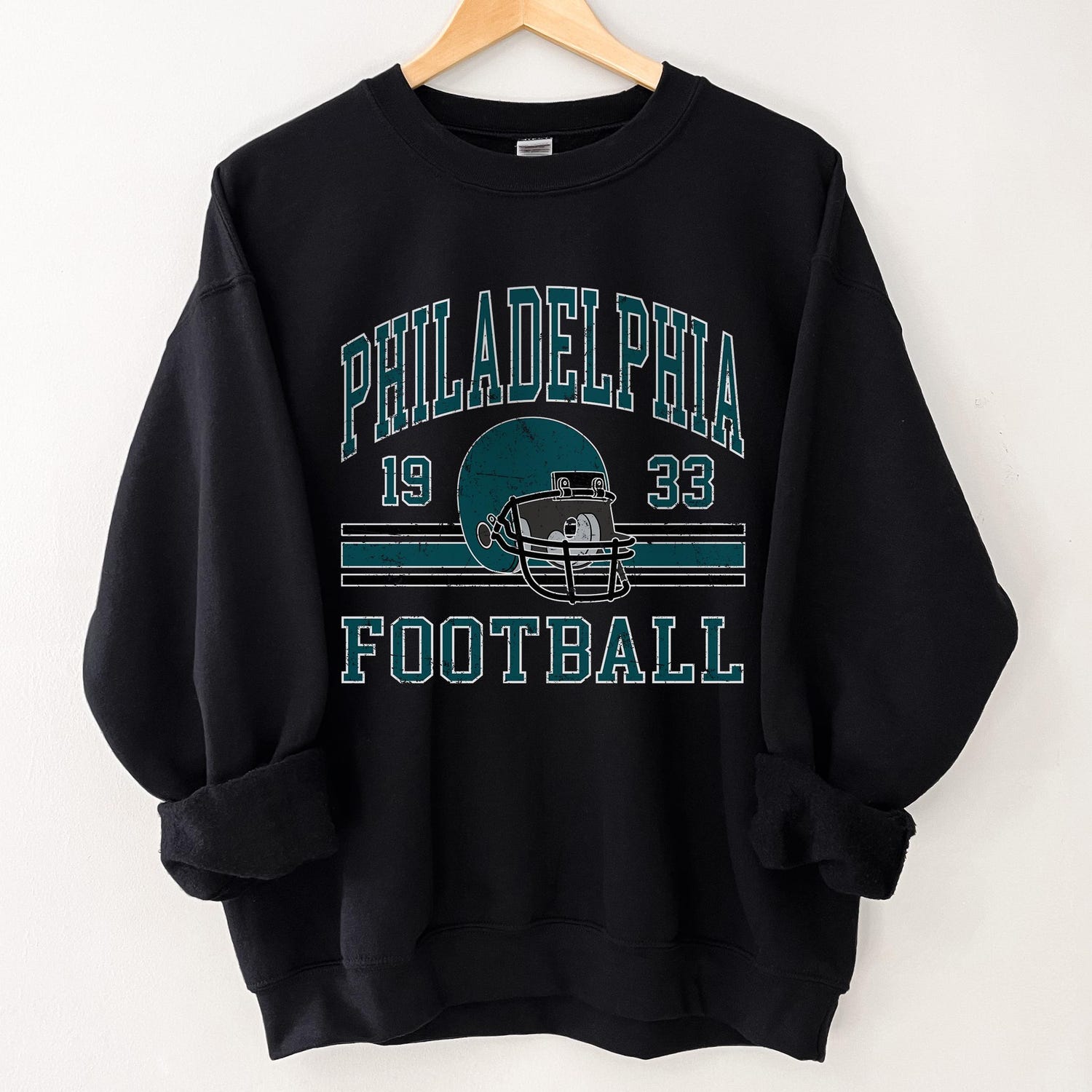 Philadelphia Retro Football Sweatshirt, Philadelphia Football Crewneck, Philadelphia Football Men's Gift, Philadelphia Vintage Sweater