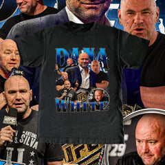 Dana White T Shirt High Quality Print - UFC CEO Fan MMA Custom Vintage Design