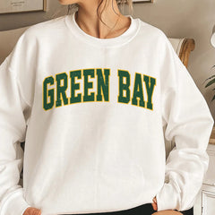 Classic Green Bay Football Sweatshirt, Green Bay Football Sweatshirt, Green Bay Vintage Football Crewneck, Green Bay Gift for Women