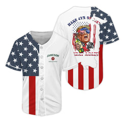 Jameson Donald Trump Independence Day Baseball Jersey - Shirt King