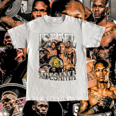 Israel Adesanya T Shirt High Quality Print - UFC Fan The Last Style Bender Custom Vintage Design