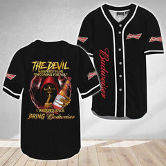 Budweiser Bring From Devil Baseball Jersey - Shirt King