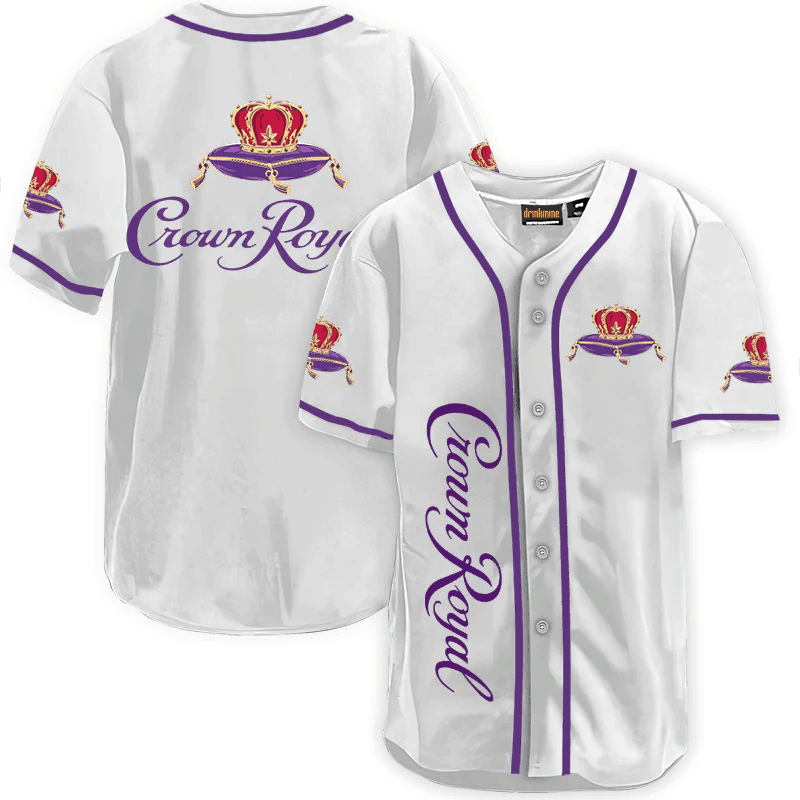 Crown Royal White Baseball Jersey - Shirt King