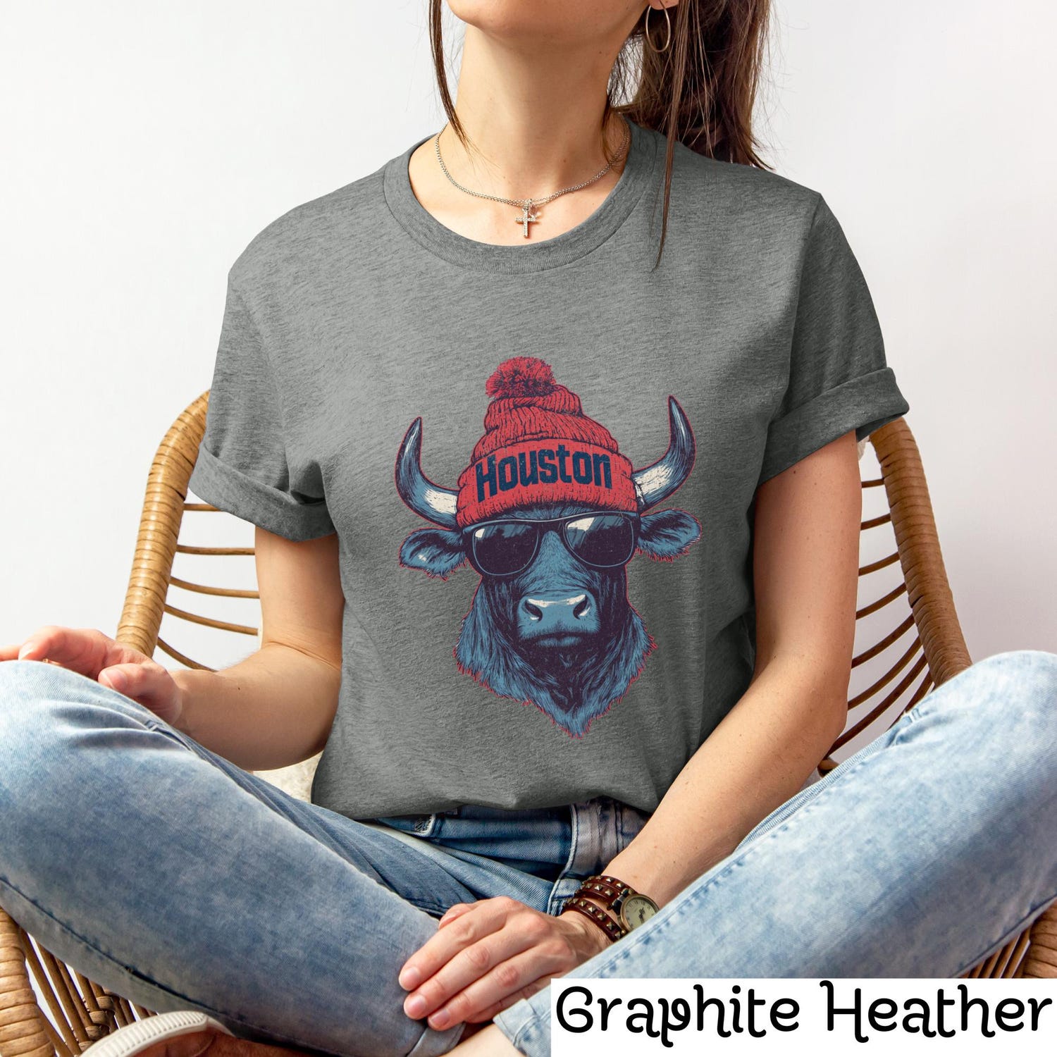 Vintage Houston Football Sweatshirt, Trendy Fan Gifts, Game Day Crewneck, Retro Texans Apparel, Team Wear, Trendy Gift, Football Fan