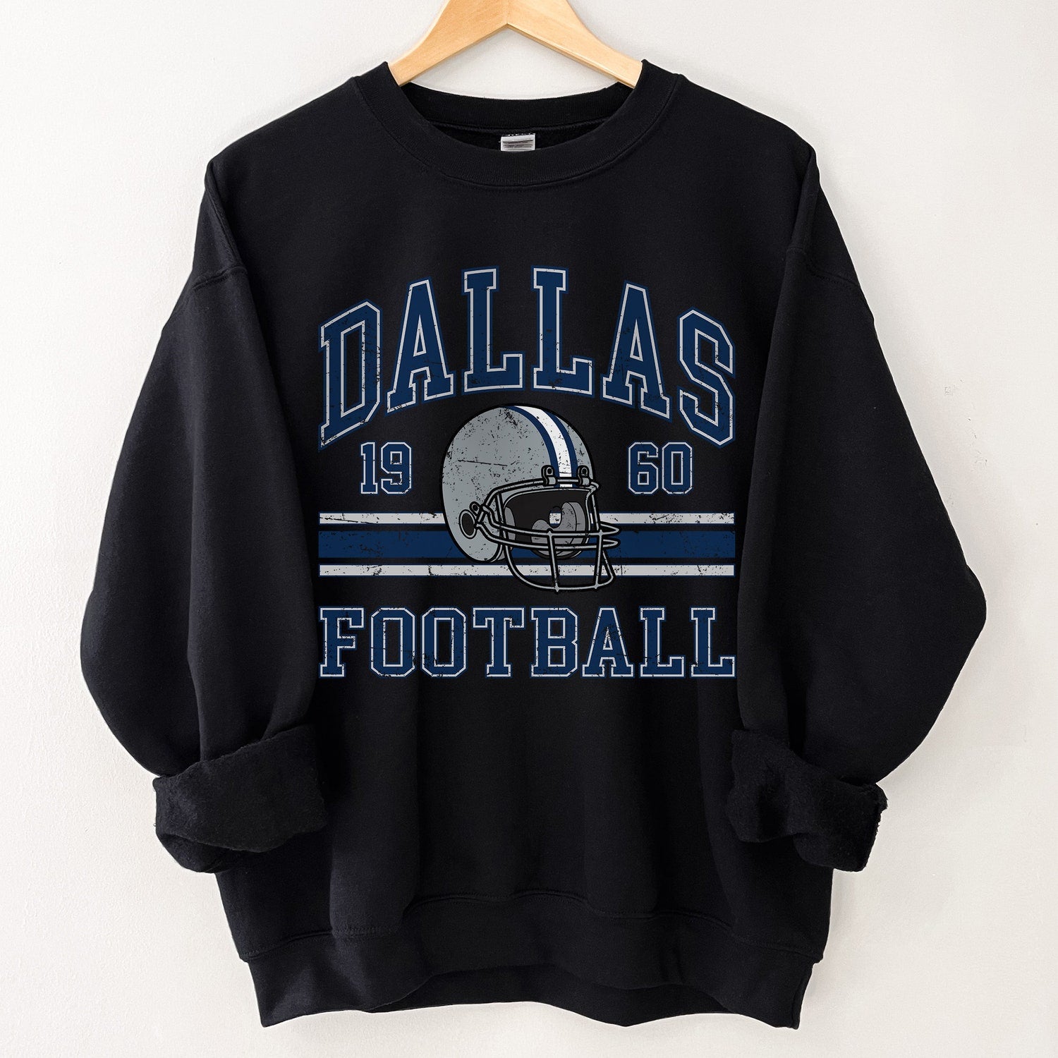 Dallas Football Sweatshirt For Him, Vintage Dallas Sweater, Dallas Football Retro Gift, Dallas Gift For Her, Dallas Football Men's Crewneck