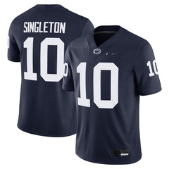 Penn State Nittany Lions Singleton #10 Football Jersey 2025 Navy Blue