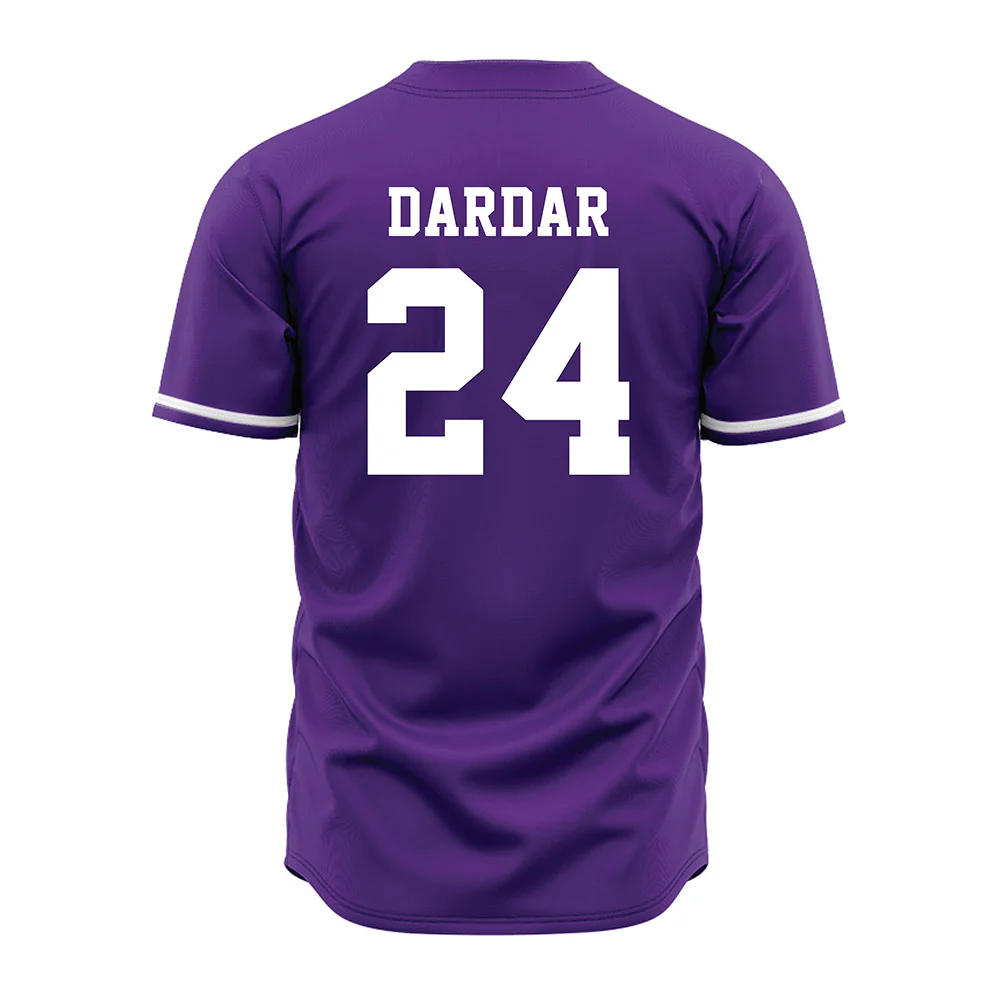 Teepact Seth Dardar 24 Kansas State NCAA Baseball Jersey