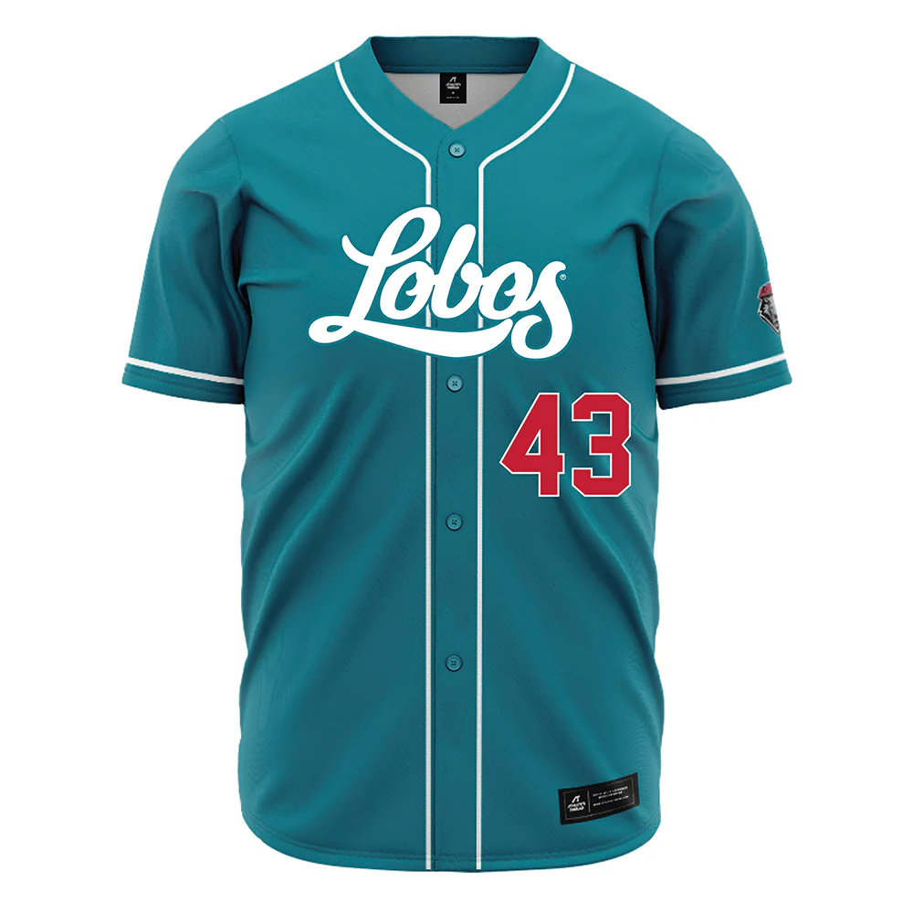 Teepact Gene Trujillo 43 New Mexico NCAA Baseball Jersey