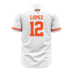 Teepact Isaac Lopez 12 UTRGV NCAA Baseball Jersey