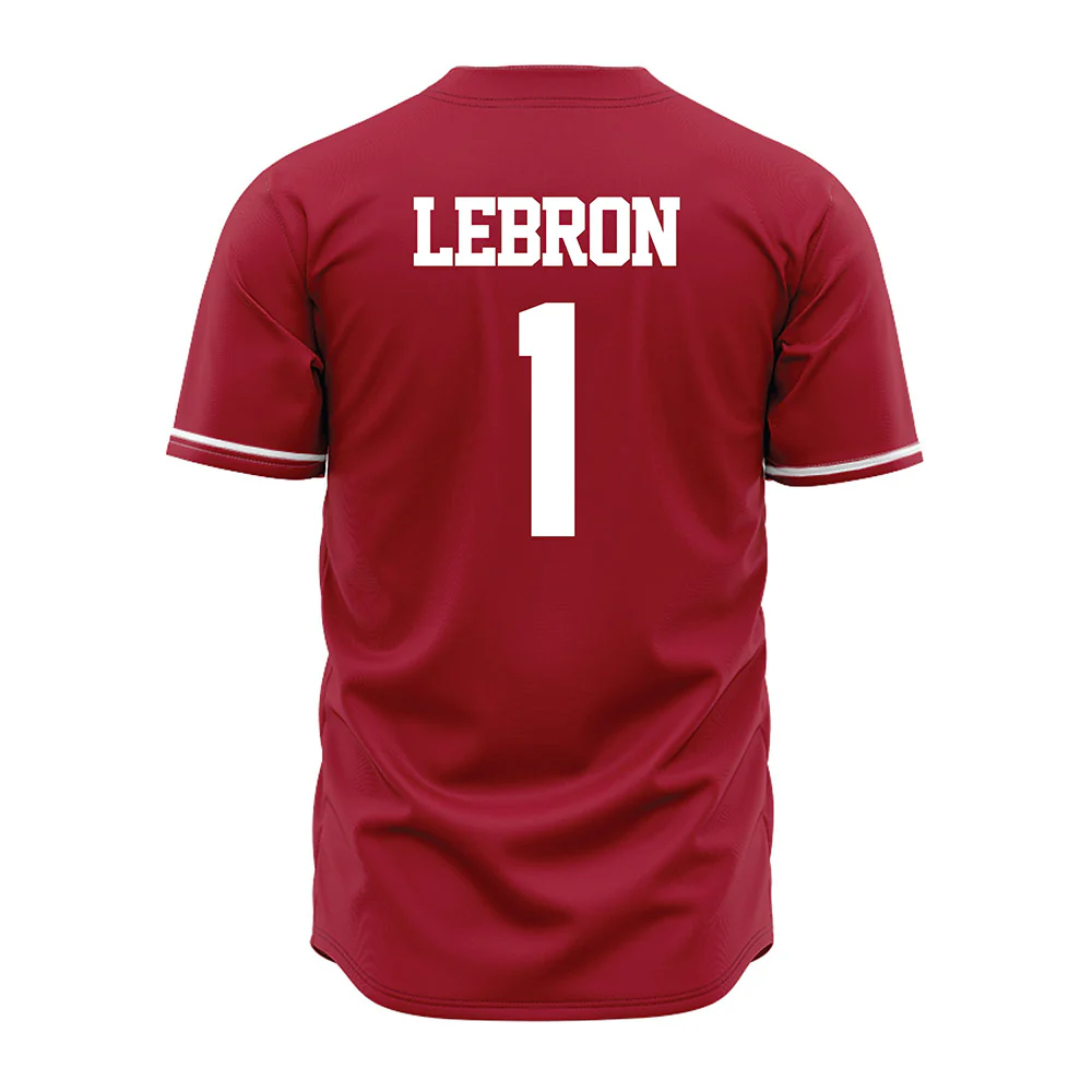 Teepact Justin Lebron 1 Alabama NCAA Baseball Jersey V2