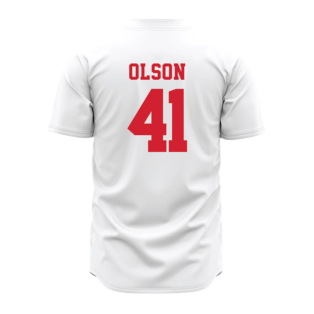 Teepact Chase Olson 41 Nebraska NCAA Baseball Jersey
